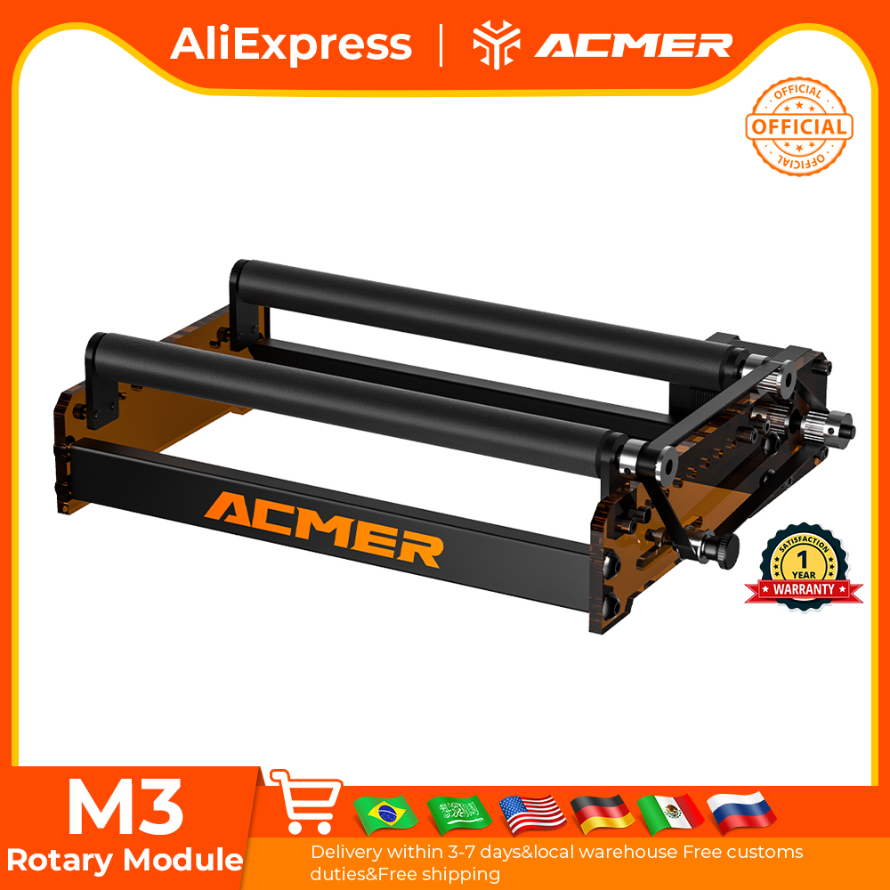 Industrial Laser Cutting - ACMER M3 Laser Rotary Roller 360°