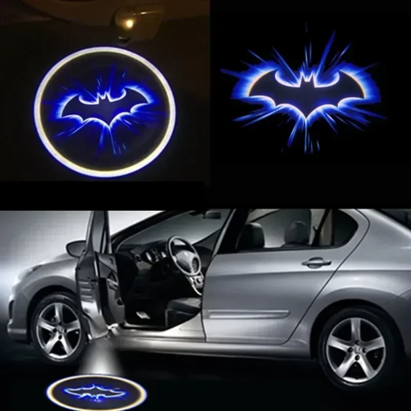 Industrial Laser Projection - 2PCS Wireless Car Light Bat Logo