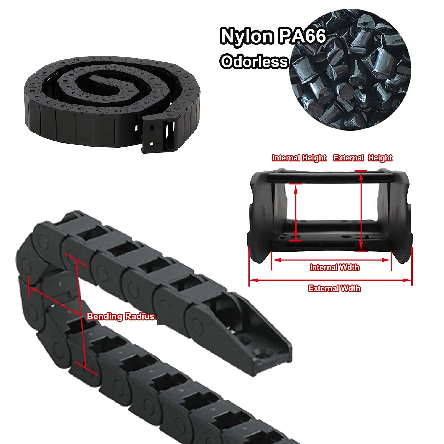 10x15mm 15x30mm 15x50mm 18x25m - Drag Chain Cnc review and price
