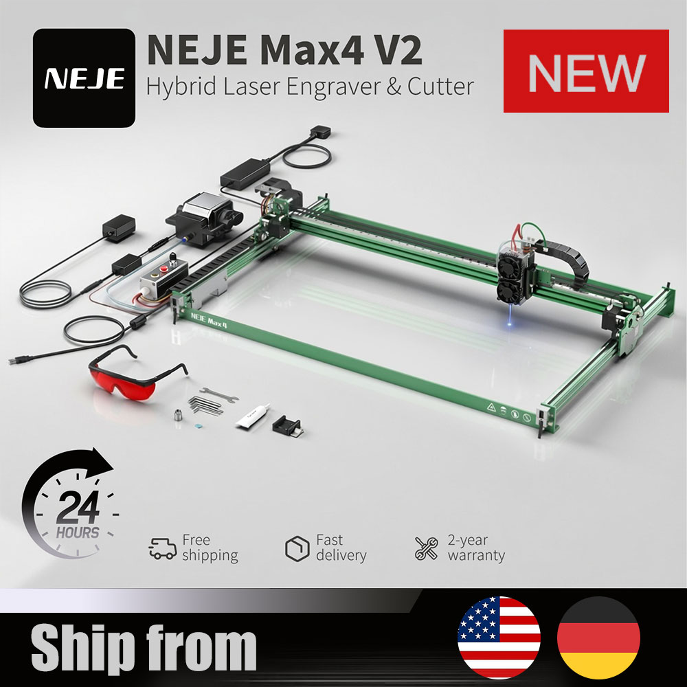 NEJE Max4 V2 E80 80W Laser Eng - Industrial Grade Laser Engraver review and price
