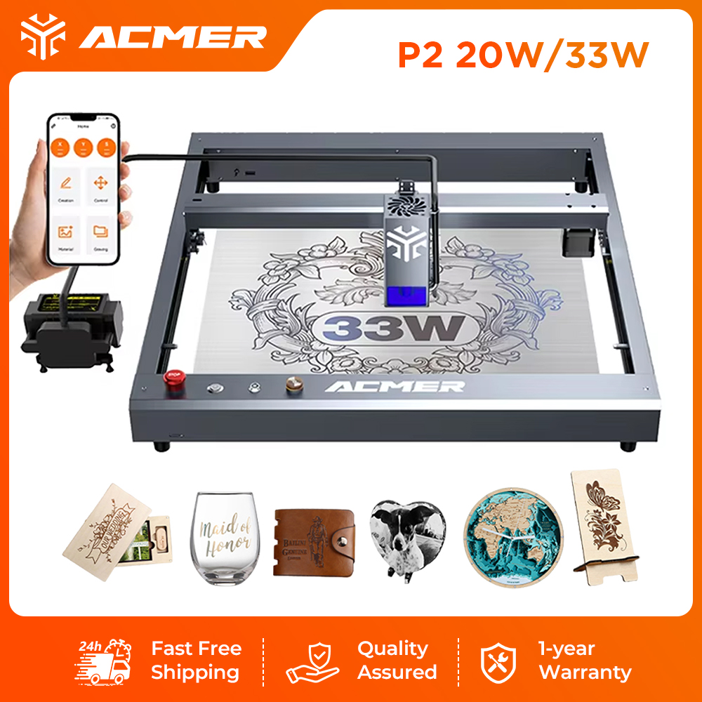 ACMER P2 33W Laser Engraver an - Industrial Laser Cutting review and price
