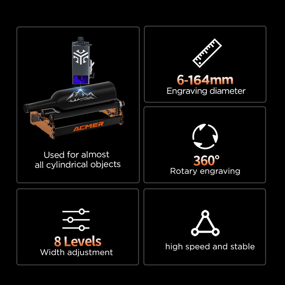 ACMER M3 Laser Rotary Roller 3 - Industrial Laser Cutting review and price